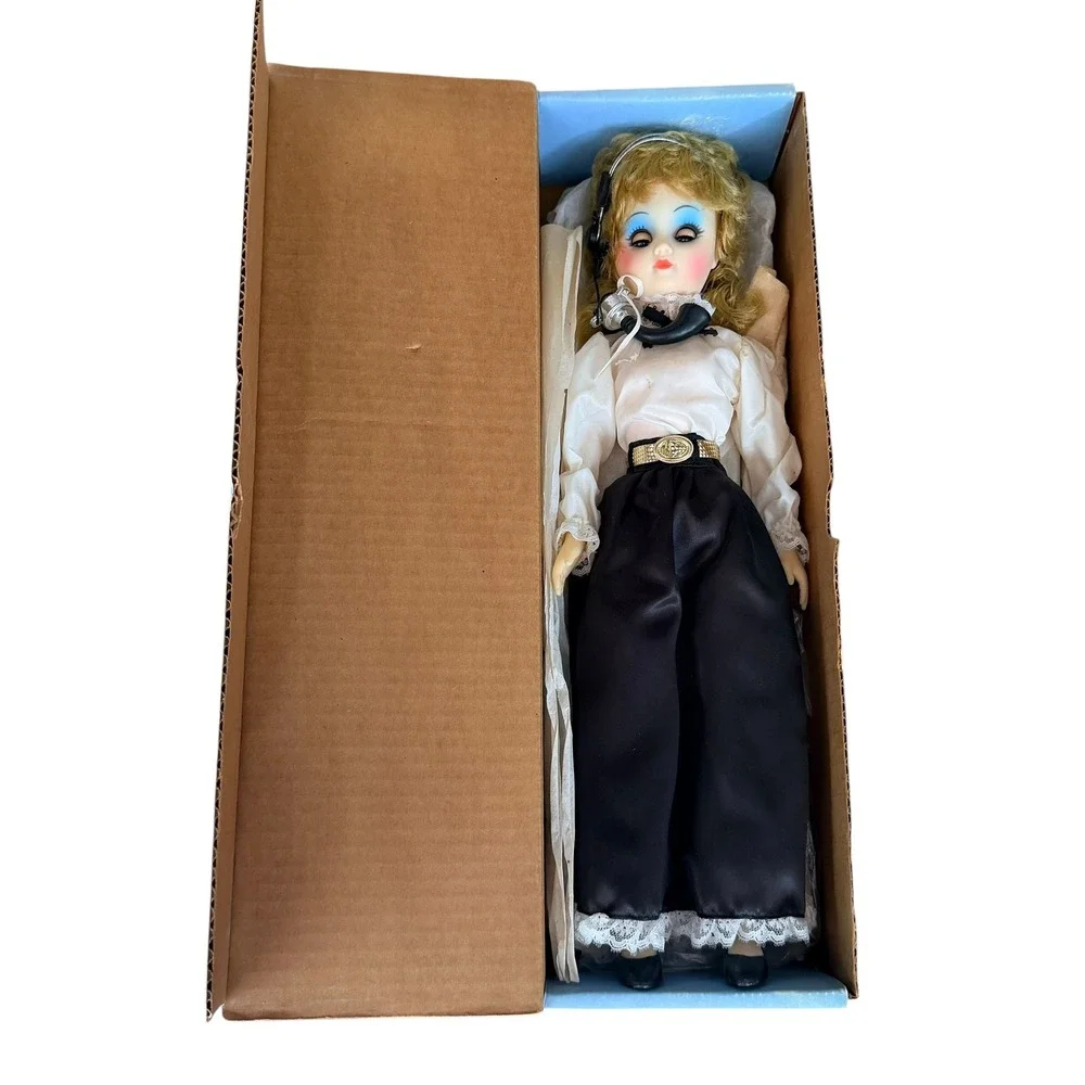 Vtg 1890s Bell System Operator Doll Telephone Pioneers of America Auburn Hair‎